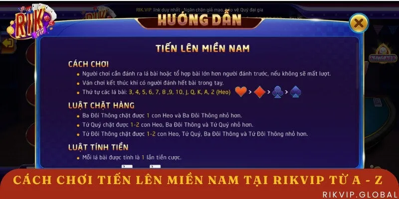 Cách chơi Tiến Lên Miền Nam tại Rikvip 
