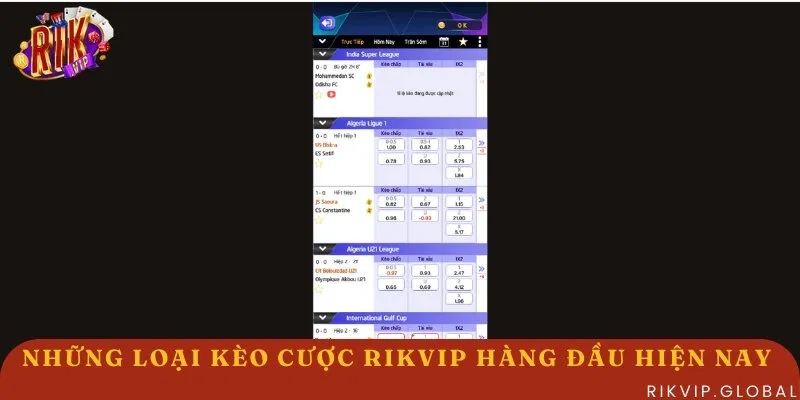 3 loại kèo cược thể thao thú vị tại Rikvip